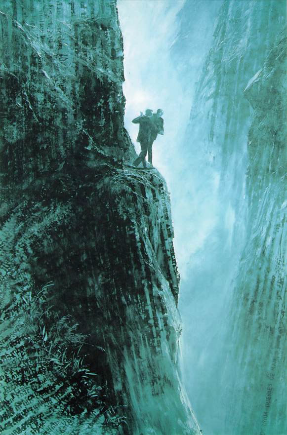 Derrida Queries DeMan -- Mark Tansey