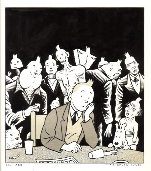 tintin charles burns
