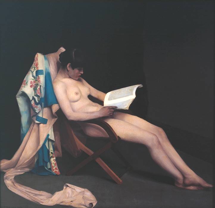 The Reading Girl 1886-7 by Théodore Roussel 1847-1926