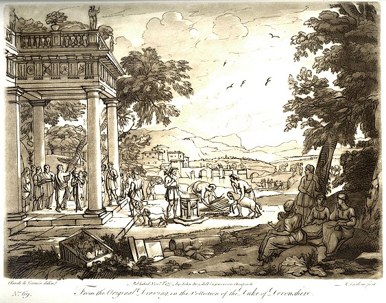 Claude Lorrain’s "Landscape with Samuel Anointing David."