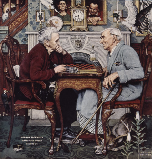 Norman Rockwell (1894-1978), "April Fool: Checkers"