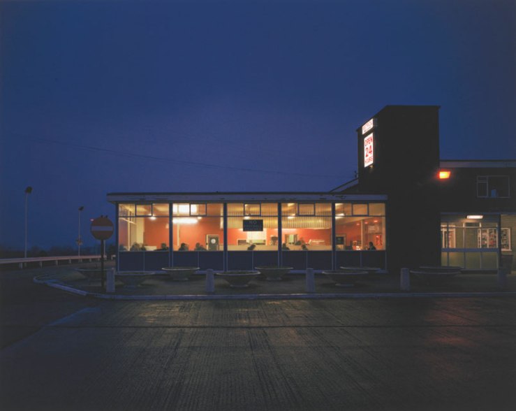 Paul Graham. Blyth Services at Night, Blyth, Nottinghamshire