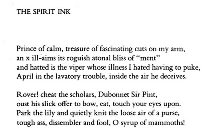 Frank O'Hara - The Spirit Ink