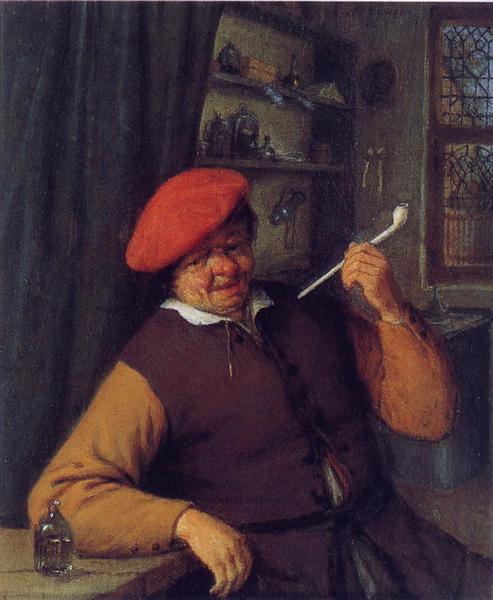a-peasant-in-a-red-beret-smoking-a-pipe.jpg!Large