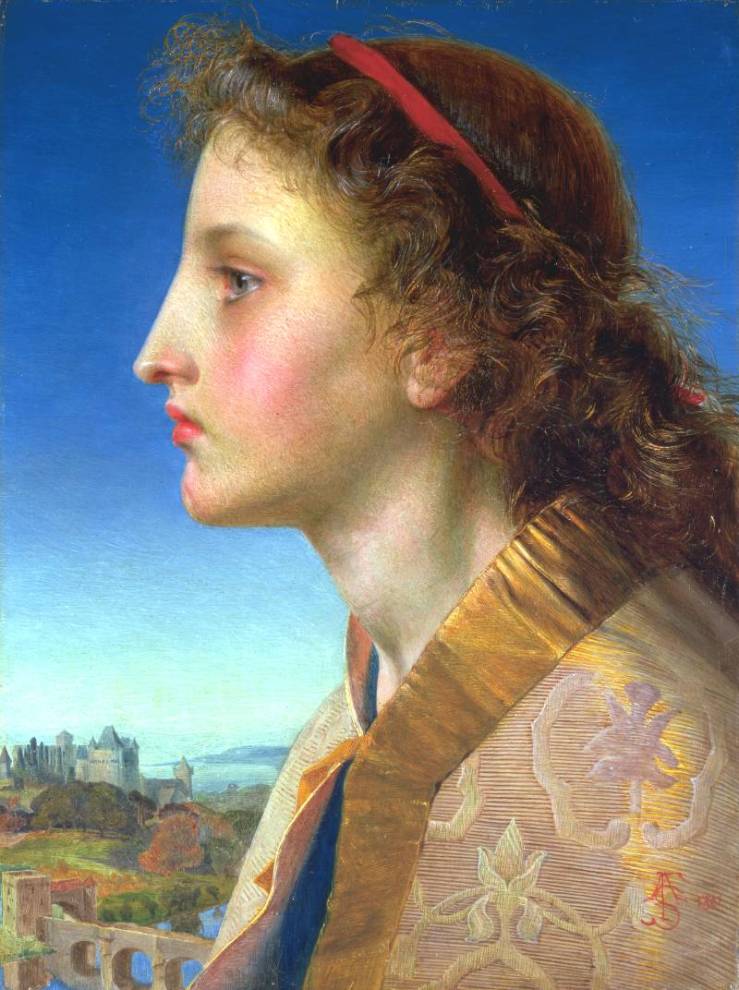 Oriana 1861 by Frederick Sandys 1829-1904