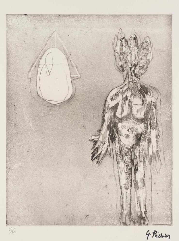 The Hydra 1954-5, published 1961 by Germaine Richier 1902-1959