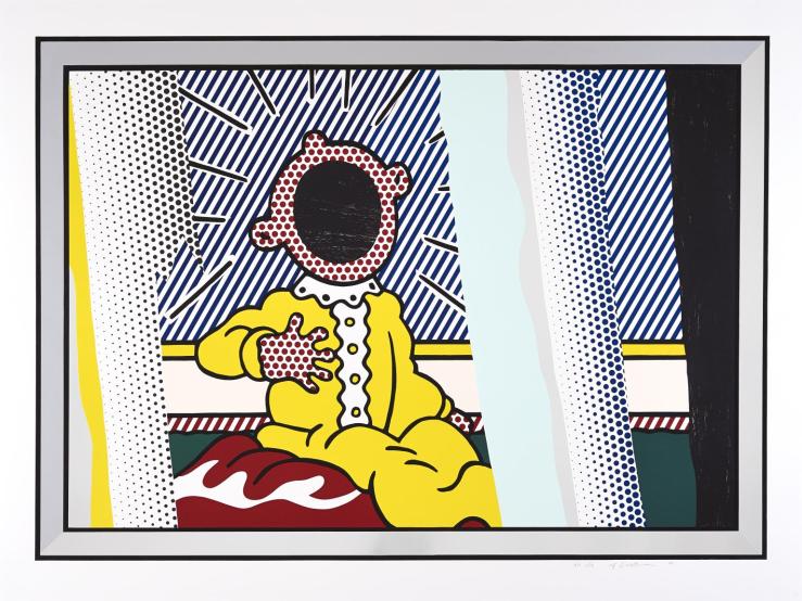 Reflections on The Scream 1990 Roy Lichtenstein 1923-1997 ARTIST ROOMS   Tate and National Galleries of Scotland. Lent by The Roy Lichtenstein Foundation Collection 2015 http://www.tate.org.uk/art/work/AL00371