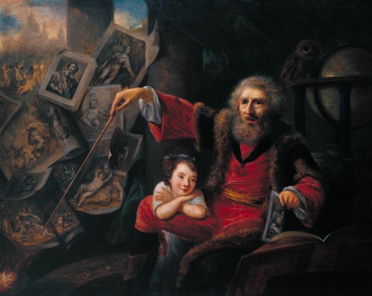 Sketch for 'The Conjuror' 1775 by Nathaniel Hone 1718-1784