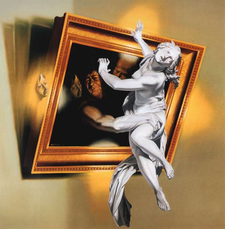 098-LENLEVEMENT-DE-PROSERPINE-huile-sur-toile-80x80-1985-collection-privee