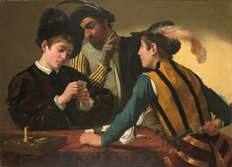Caravaggio_(Michelangelo_Merisi)_-_The_Cardsharps_-_Google_Art_Project