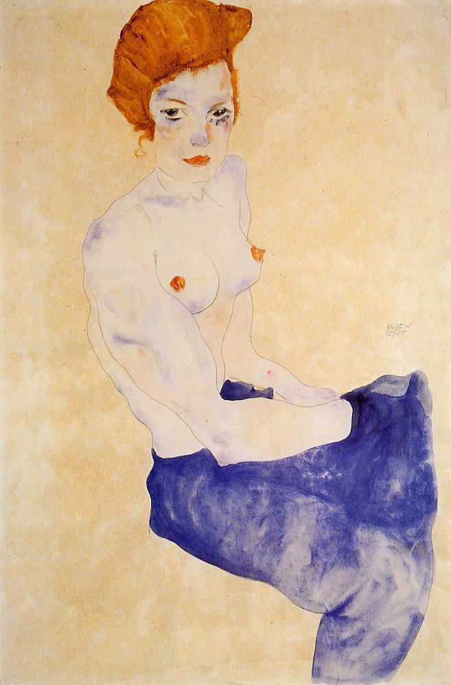 seated-girl-with-bare-torso-and-light-blue-skirt-1911
