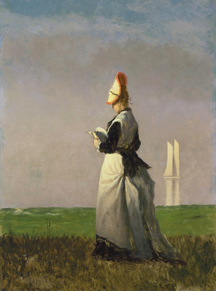 Woman Reading, by Eastman Johnson