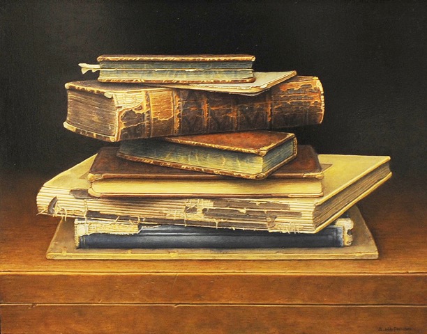 boekenstilleven-24-x-30-cm-olieverf-op-paneel