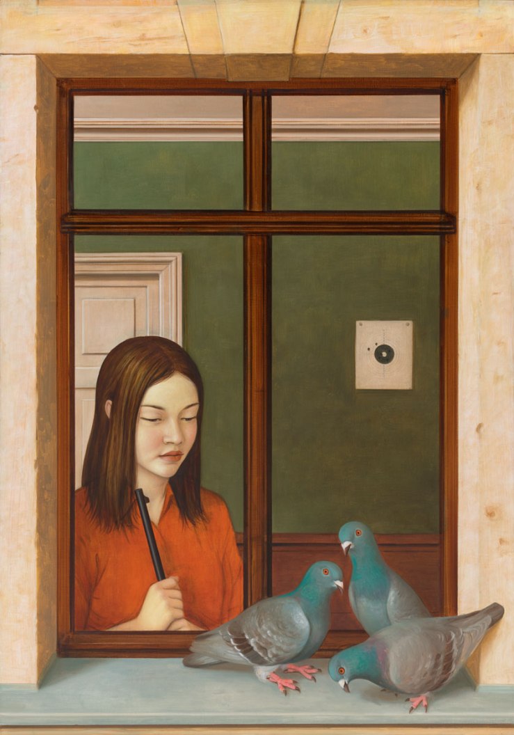 gernegross2c-20die-tauben2c-20182c-mischtechnik-auf-mdf2c-100x70cm