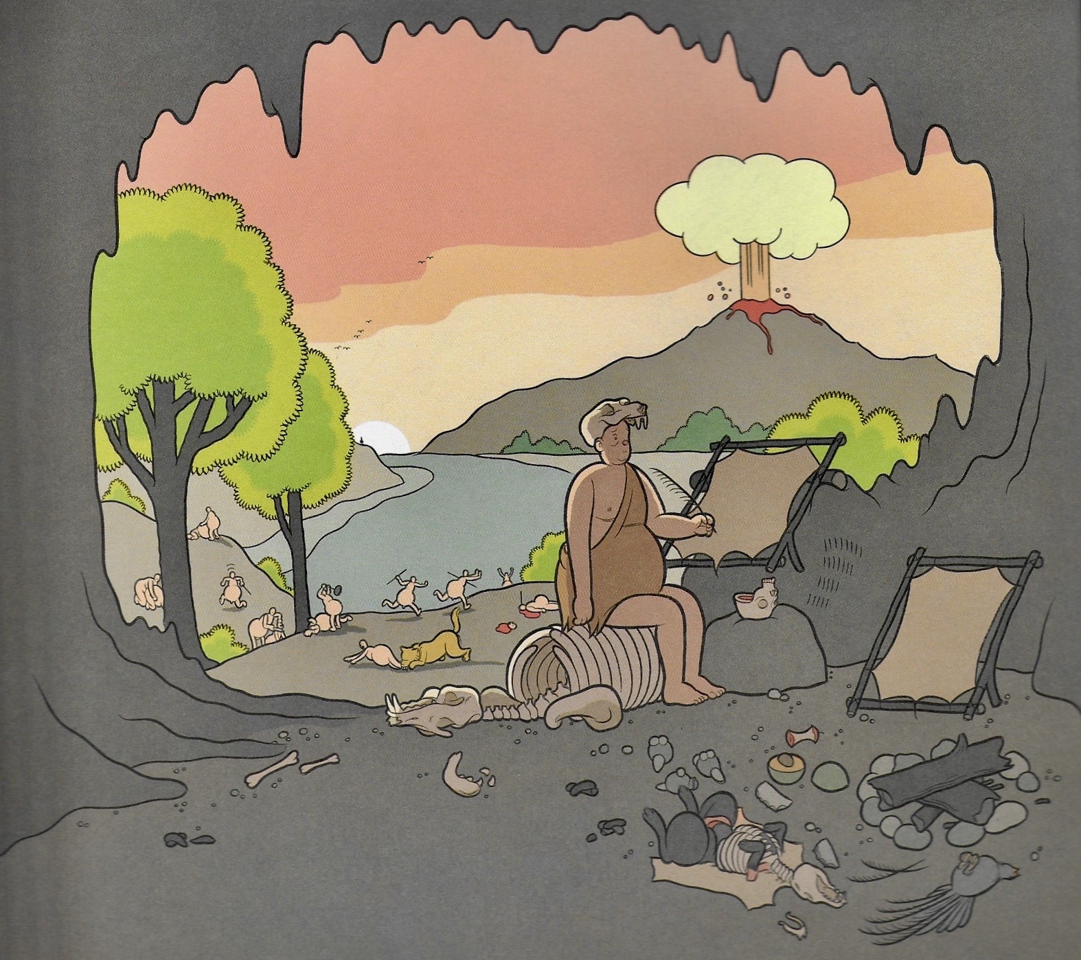 From “Our History of Art” — Chris Ware – Biblioklept