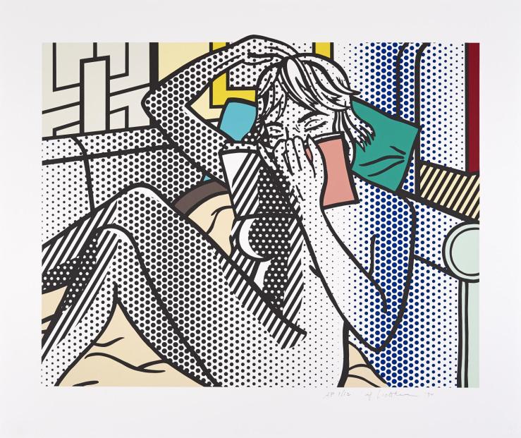 Nude Reading 1992 by Roy Lichtenstein 1923-1997