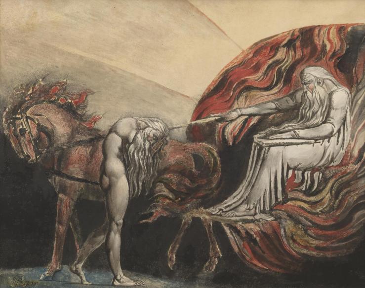 God Judging Adam 1795 by William Blake 1757-1827