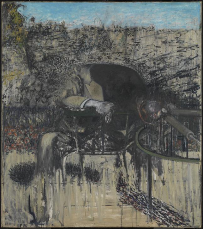 Figure in a Landscape 1945 by Francis Bacon 1909-1992