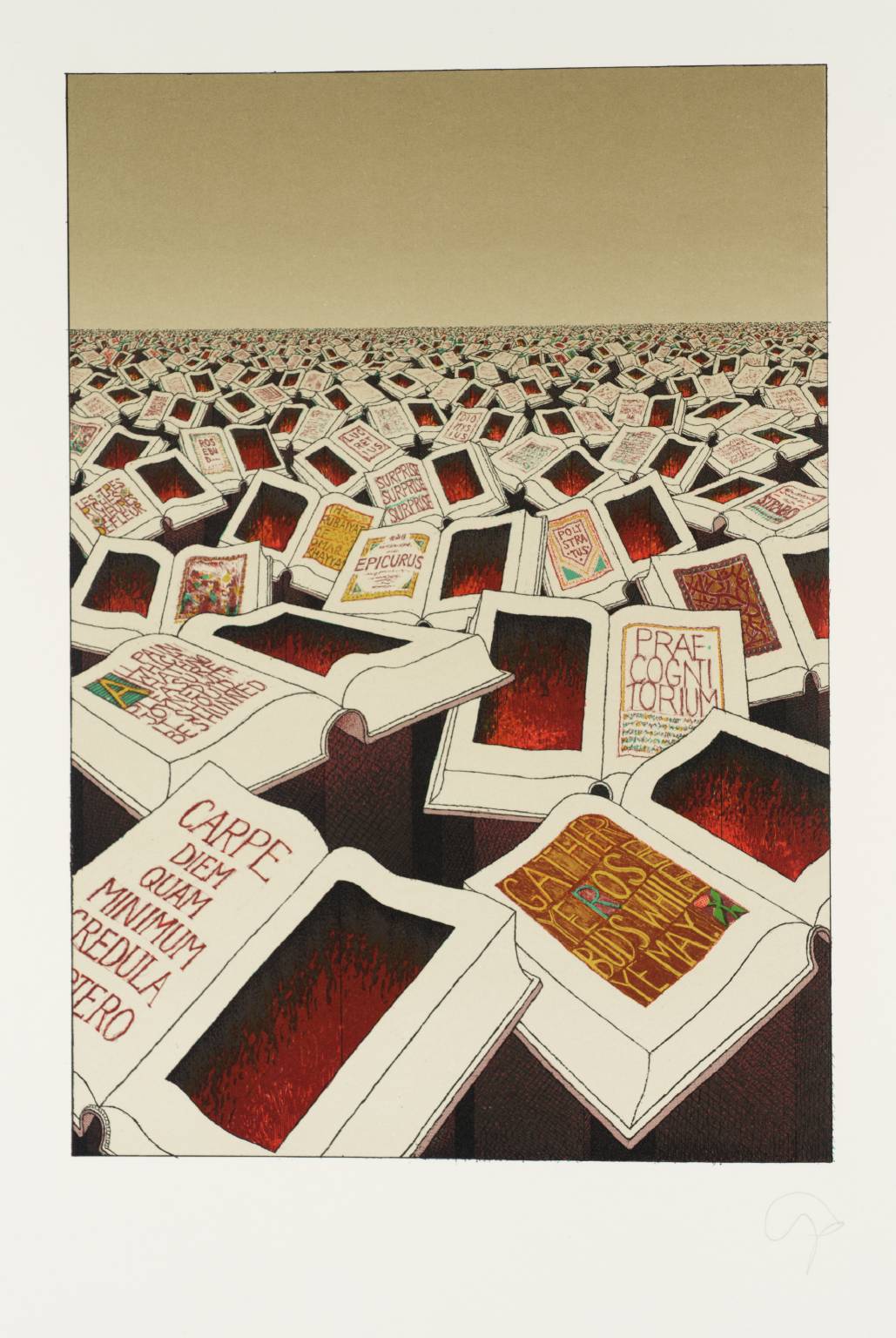 Canto X: [no title] 1982 by Tom Phillips born 1937