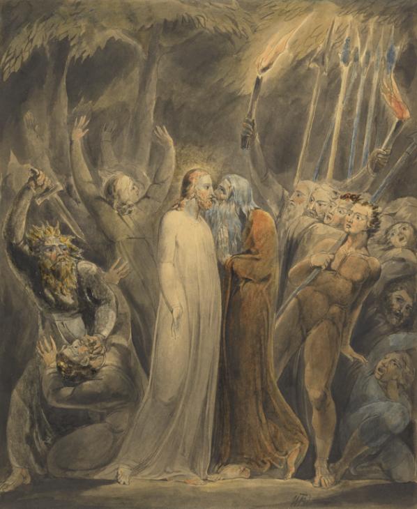 Judas Betrays Him c.1803-5 by William Blake 1757-1827