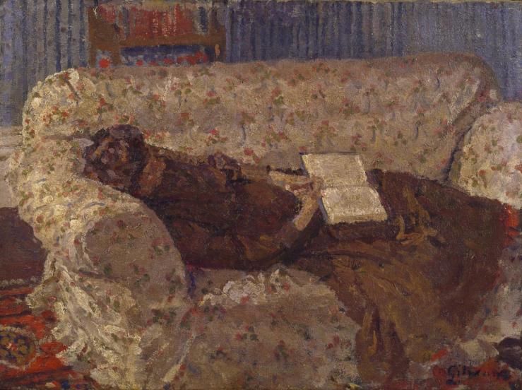 Lady on a Sofa c.1910 by Harold Gilman 1876-1919