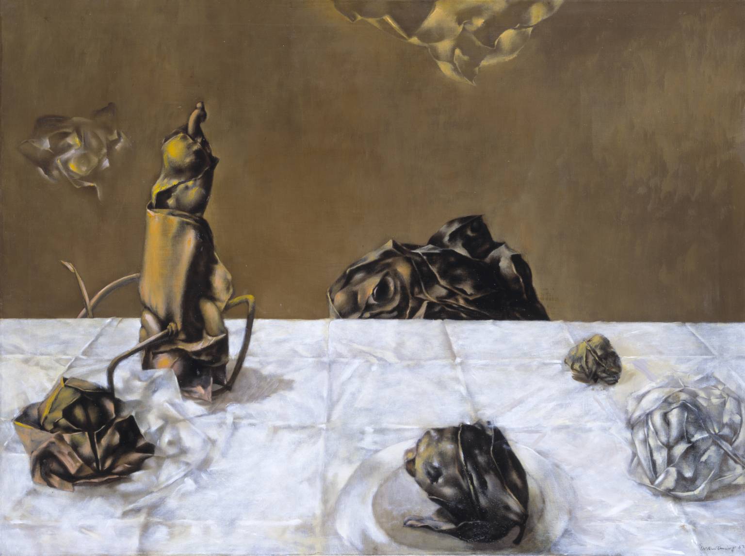 Some Roses and Their Phantoms 1952 by Dorothea Tanning born 1910