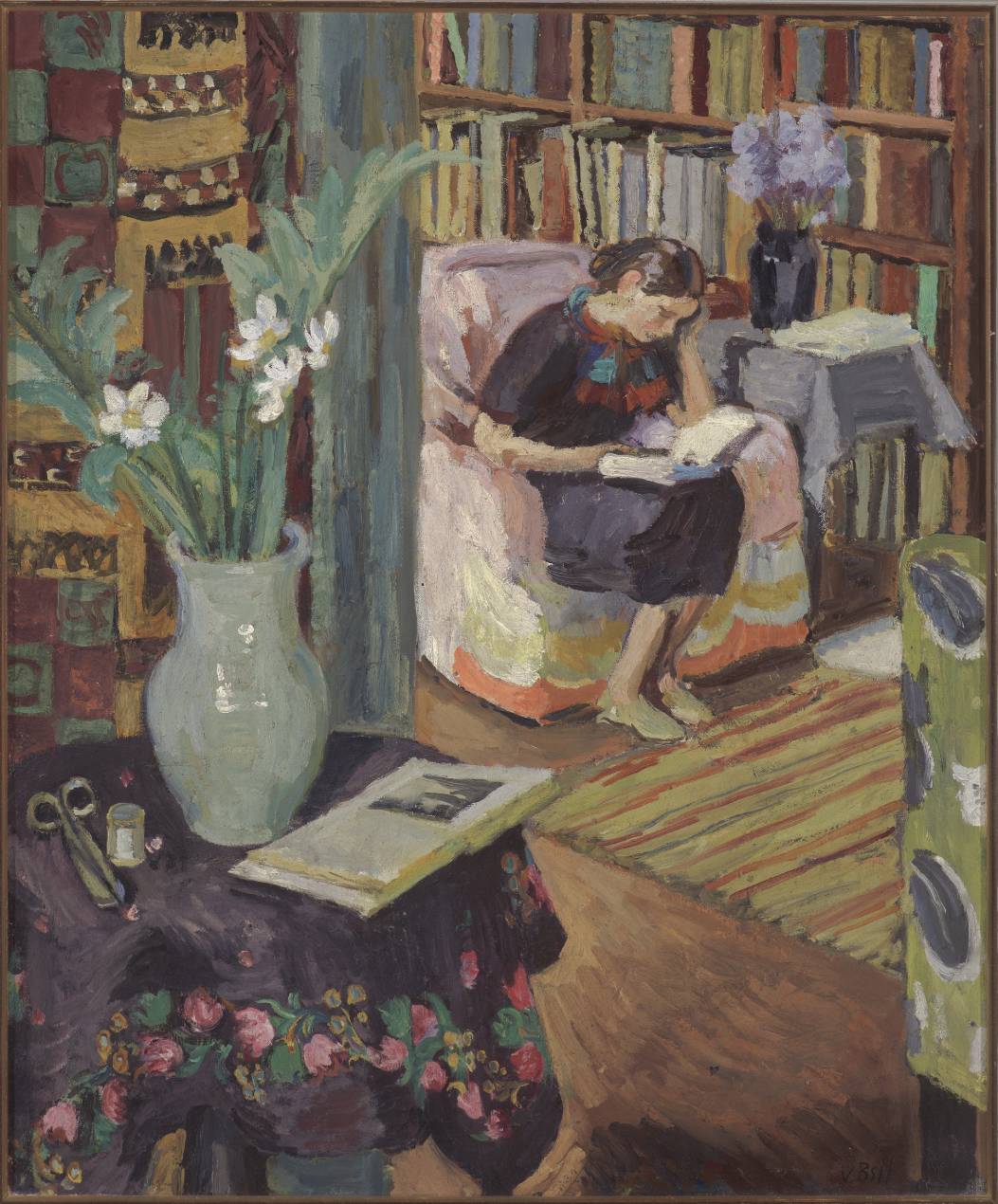 Artist Bell Interior with Artist’s Daughter — Vanessa Bell – Biblioklept